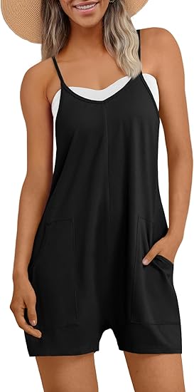 AUTOMET Womens Rompers Jumpsuits Summer Vacation Beach Outfits 2026 Shorts Overalls Jumpers Casual Soft Cruise Cute Clothes