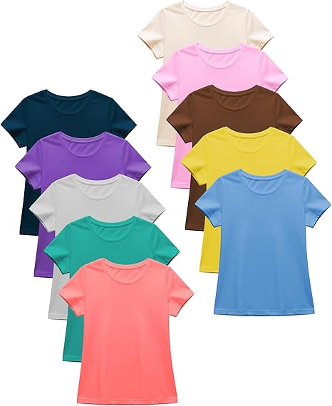 Sexy Basics Women’s Cotton Stretch T Shirts | Casual & Active Basic Tops | Multi Packs & Colors