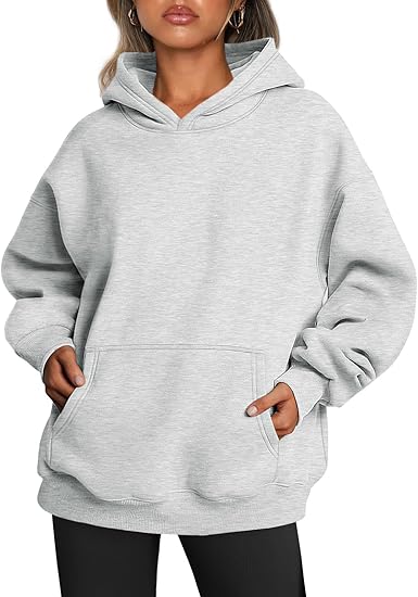 Trendy Queen Womens Oversized Hoodies Fleece Sweatshirts Fall Fashion Pullover Sweaters Winter Clothes