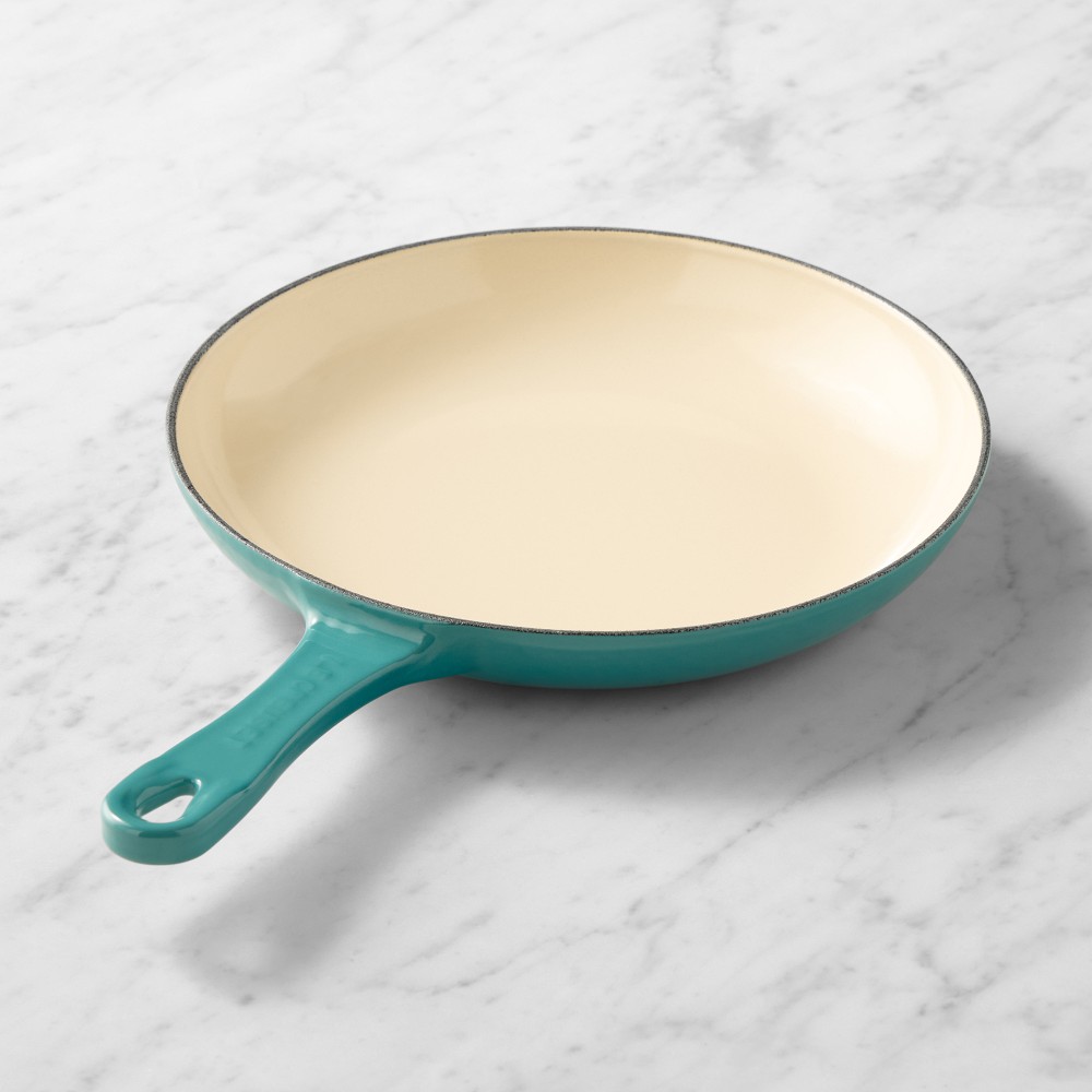 Le Creuset Enameled Cast Iron Shallow Fry Pan, 9.75″