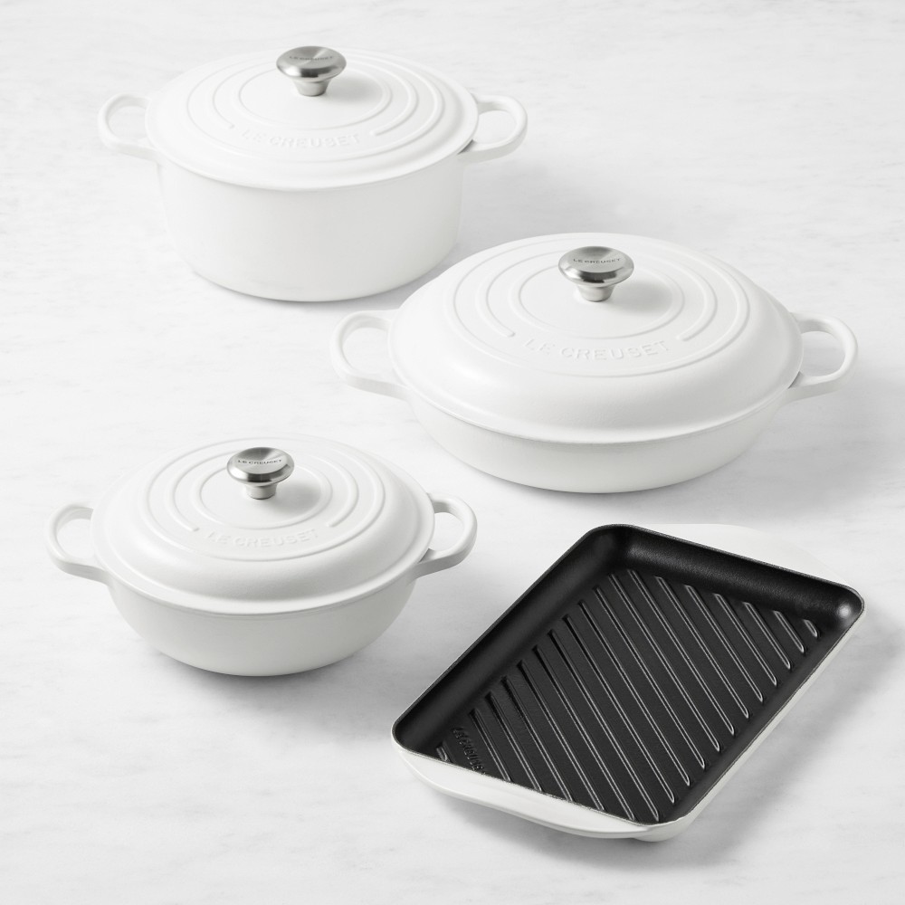 Le Creuset Signature Enameled Cast Iron 7-Piece Essential Cookware Set