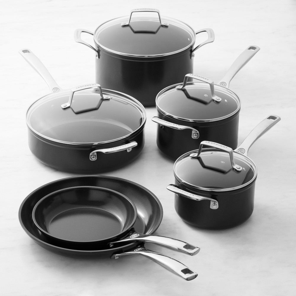 Le Creuset Essential Ceramic Nonstick 10-Piece Cookware Set